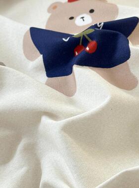 秋冬A类母婴加卡厚全棉毛磨单被套纯棉TXK印花通简约单被罩床用上