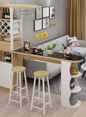 吧台桌用墙隔断高玄关酒柜简约现代客厅家餐厅阳靠台小户型t65301