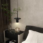 轻奢卧室灯头吊现代简约创意吧设计感网红QVQ新款 餐厅台饭床厅小