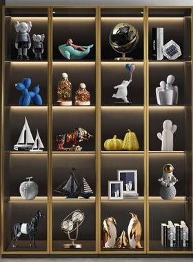 关THD高档轻件奢酒柜摆套装客视厅书柜玄电柜样板房办公室家居软