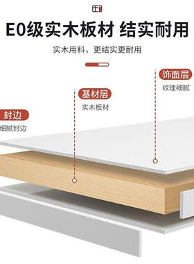 fE全实木床家用卧单双人榻床榻米56148床出租房用高L箱储物床室现