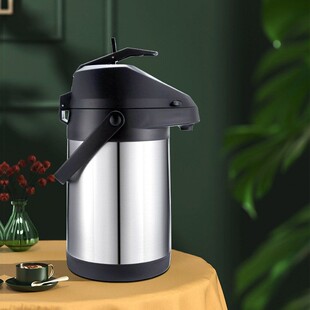 热水瓶家大容量保温壶不锈521钢内瓶胆压外壳按式暖水壶开水气用