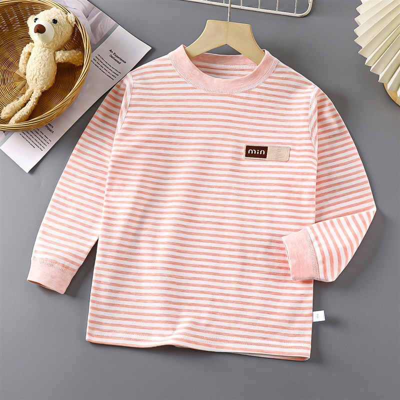 儿童无骨b单件秋装中大号儿童长袖打底睡衣小学生春秋打底