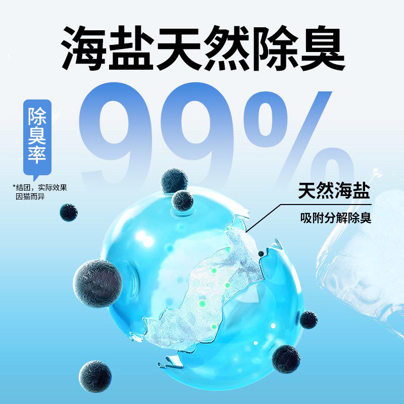 柠檬海盐植物豆腐猫砂除臭低尘可冲D厕所秒结团大袋清香20公斤包