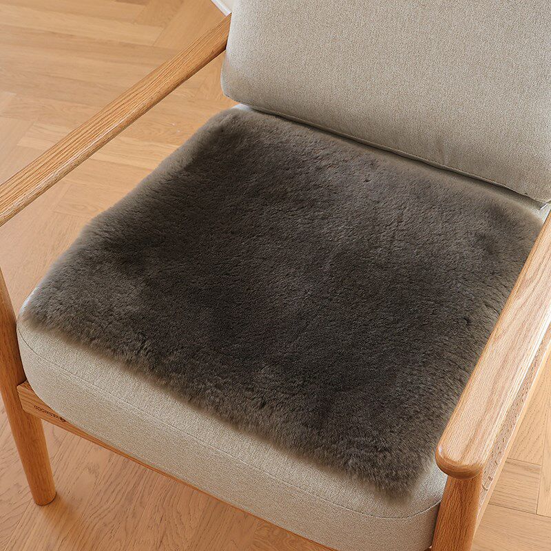 羊剪绒纯羊毛沙发垫m坐垫餐椅垫凳子垫方垫咖啡椅电脑椅座垫短毛