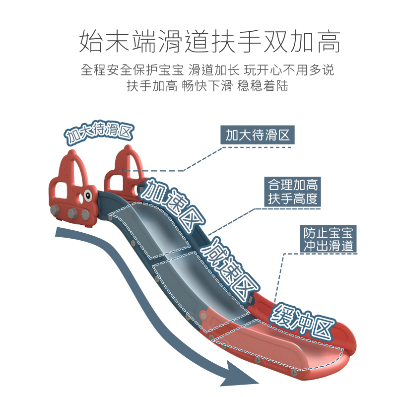 儿童室内滑滑梯i家用宝宝床上滑梯大沙发小孩玩具床沿小型简易滑