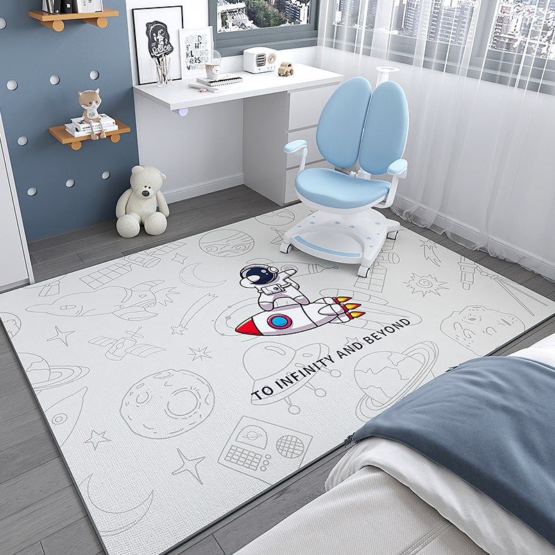 儿童地毯电脑椅子防滑p地垫阅读区书房书桌隔音垫客厅卧室牀边垫