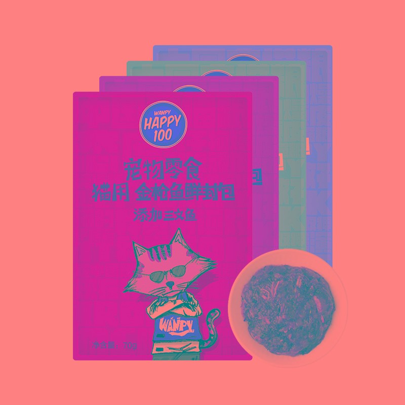 wanpy顽皮 猫m零食营养增肥妙鲜封包条小鱼干猫咪零食猫罐头猫湿