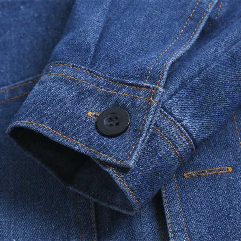 牛仔工作服电焊煤矿服反光条MA安全生产井L下工作服棉加厚耐磨防