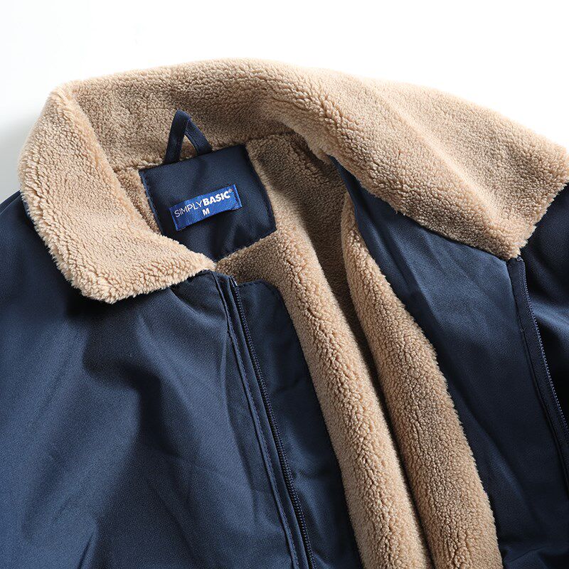 欧美单 帅气经典MA1q式飞行员夹克翻领加绒棉服男外套保暖工装棉