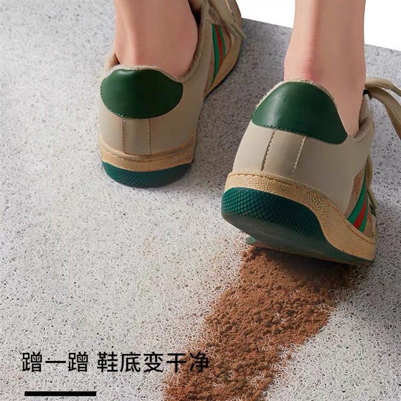 清新花植进门地垫入户门r丝圈脚垫玄关除尘耐脏家用门垫可裁剪加