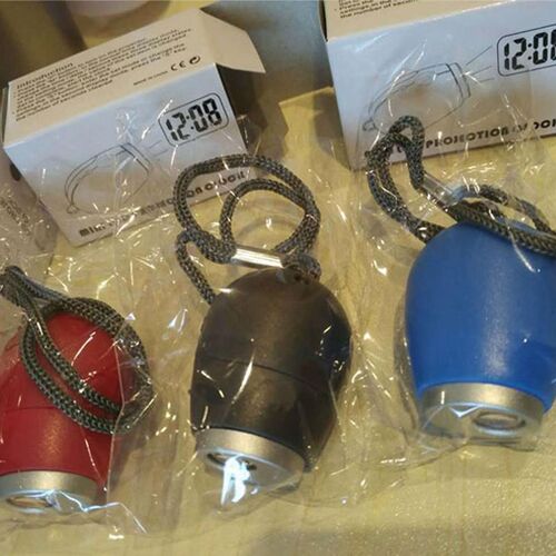 新款创意投c影电子钟LED数字钟迷你便携式投影钟迷你电筒投影钟表