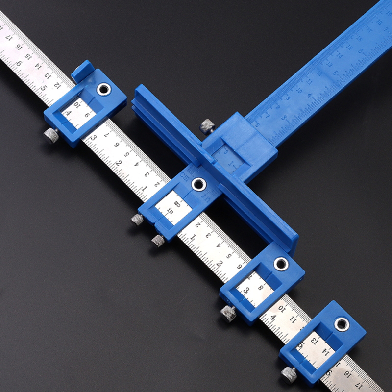 拉手打孔定位器木工安p装工具门按装柜门把手打定孔开孔神器多功
