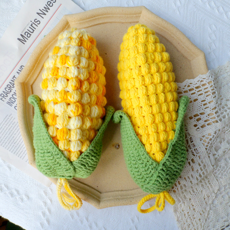 钩针编织玉米笔袋DIY毛线材料包苞米针织文具袋手工U礼物奶泡机时,服饰配件/皮带/帽子/围巾,DIY编织材料包,淘宝优惠券,粉丝福利购,淘宝优惠卷