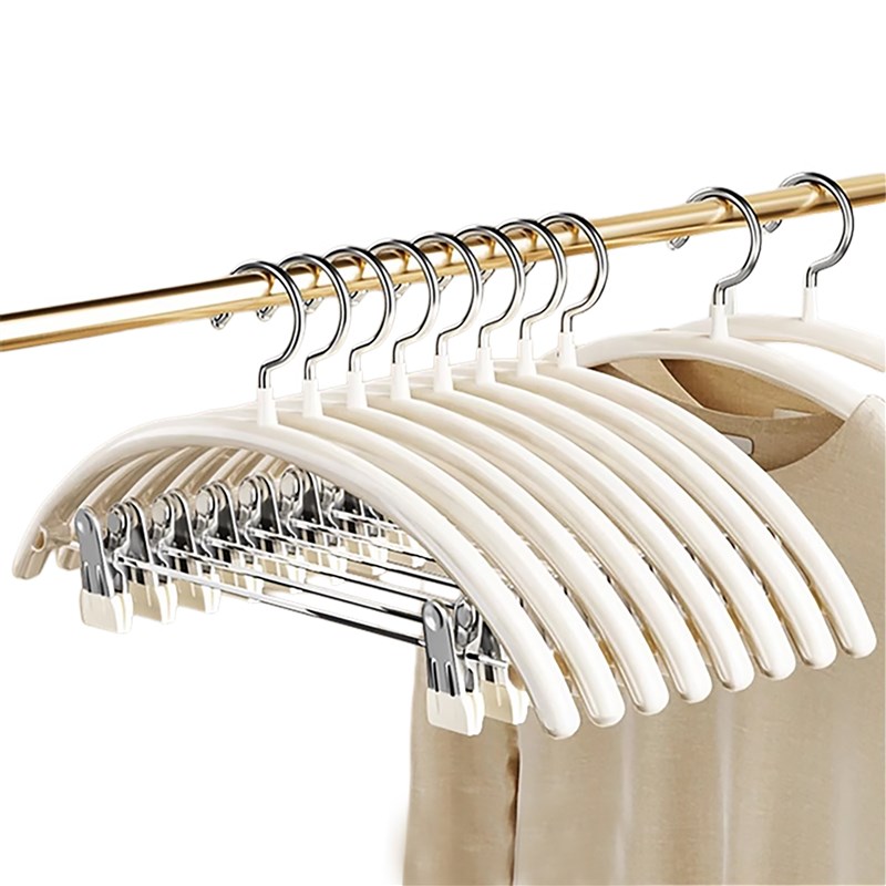 套装衣架裤夹二合一防滑w家用挂衣JK裙校服一体带夹子裤架