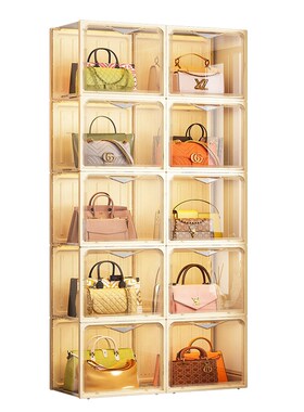 包包收纳神器家用存放装包置物架高级卧室落O地衣柜门后防尘收纳