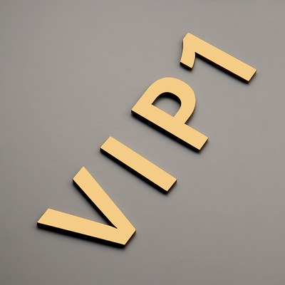 创意VIP标识牌美容院门牌指示牌化妆间定制皮肤管理X室立体粘贴式