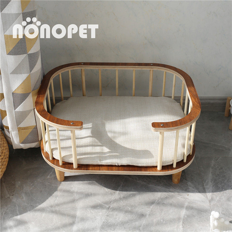 Nono宠物猫咪狗狗创意实木家具沙四G季通用防水防霉发床型离地窝