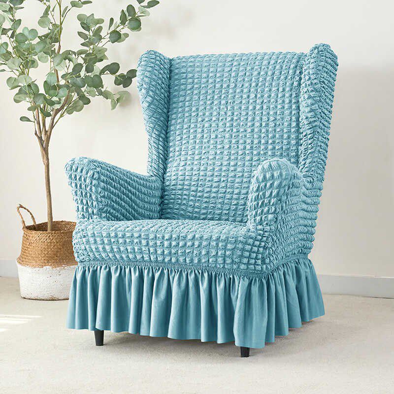 美式老虎椅套沙发套罩全包弹力弹力单人沙L发懒人保护盖布巾四季