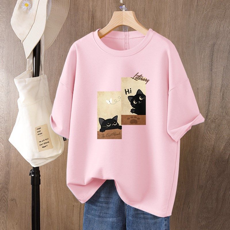 加大码202e5夏季胖mm妈妈装高档女装t恤遮肉300斤短袖宽松显瘦上