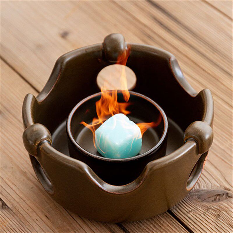 固体酒精炉商用饭店专用明火干锅麻辣香锅炉家用R宿舍陶瓷小火锅