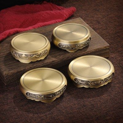 纯铜香炉底座黄铜底座莲花底座圆形中式复古摆件家居小铜器工艺品,饰品/流行首饰/时尚饰品新,摆件,淘宝优惠券,粉丝福利购,淘宝优惠卷