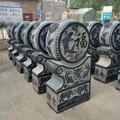 门墩 抱鼓石 青石圆鼓门口摆放石门鼓门当做旧优惠石鼓