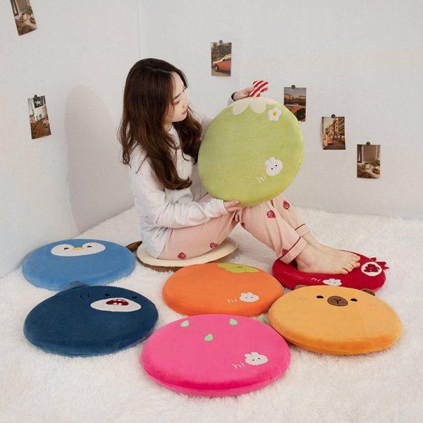 可爱公室家用卡通40CM记忆棉坐垫软体圆形慢回弹汽车屁股垫子,居家布艺,美臀垫/保健坐垫,淘宝优惠券,粉丝福利购,淘宝优惠卷
