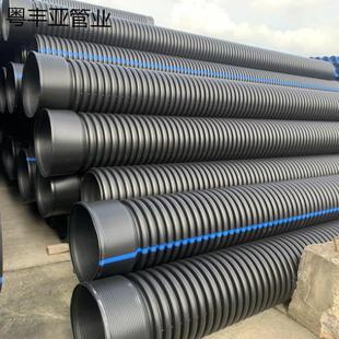 HDPE双壁波纹管蓝线全国标全性能现场包检测厂家供应薄利多销