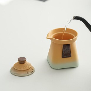 家用办公酒店客房单人泡茶壶茶杯 简约一壶三杯带茶盘功夫茶具套装