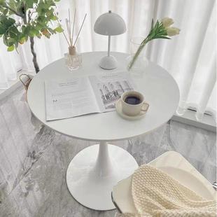 小圆桌郁金香餐工桌LGO接用待洽谈会客桌椅家阳台卧室床边茶几厂