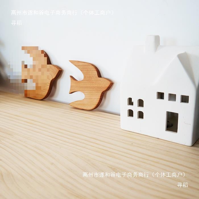 樱桃木挂墙tj#fglzn壁饰原木风件实木挂装饰手工家居工艺品温馨鸟