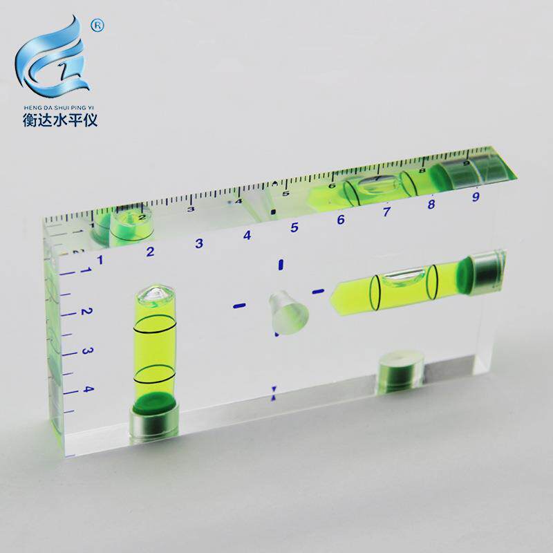 全平透明T型家水平仪双向9513一体小型用迷你水尺平泡水准泡水水