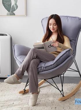 摇摇椅躺椅轻奢懒人沙发厅阳家台客用摇椅成闲BZC人单人休龙虾蜗