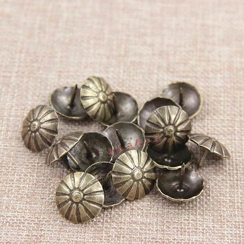 花19*仿15mm菊花纹钉泡钉木盒装饰钉硬包花面图钉门梅钉古LLZ沙发