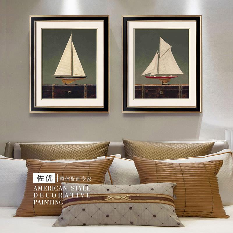 美店画式现代zy044卧室装饰床头挂画酒挂画样板房壁画卡纸画高端