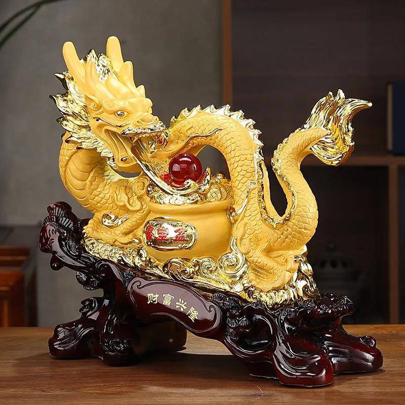 生肖龙摆件招工艺品青龙运龙饰品助招财葫芦办GY077设公室摆开财