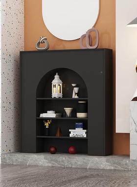 客厅装饰柜仿真壁洞炉架柜民宿简约关白色装饰柜置物陈列KTY柜穴