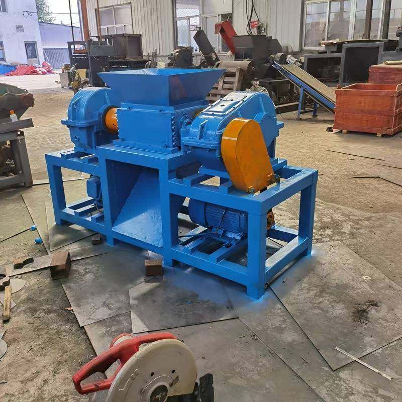 羊撕骨头撕碎机无品牌/废旧家废具家电破碎机生活固牛垃圾对辊式