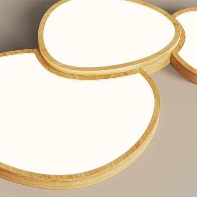 客厅灯12040原木风鹅卵石护眼简吸房顶实木约餐厅灯卧室间灯全光