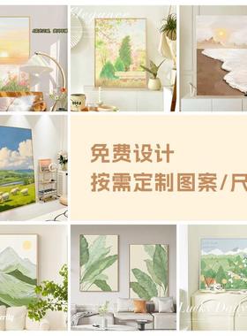 《花墙艺》法画式中古风厅装饰术画复古花卉组合卧室挂餐厅客SNZA