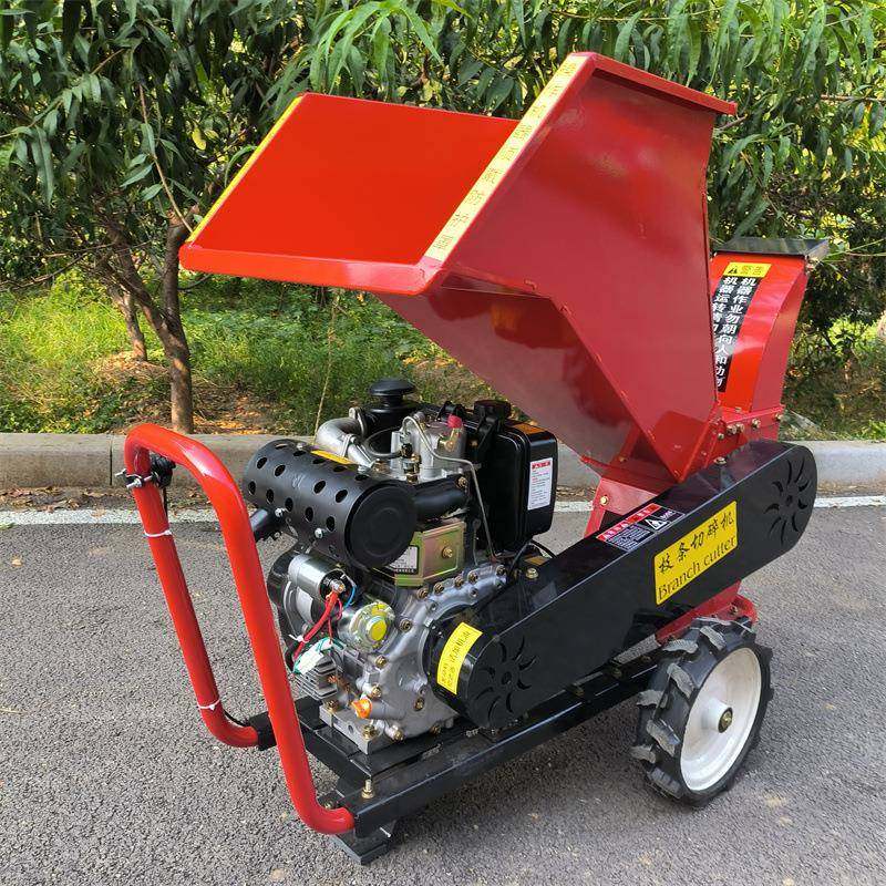 DJP电动碎机枝小型家用园林叶树枝粉碎果机大功率树树木碎片机