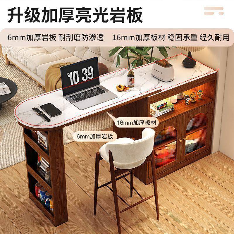 dp实木吧台隔吧断客厅台柜小户WJGEF4Zs型家用柜餐边柜吧台桌阳p
