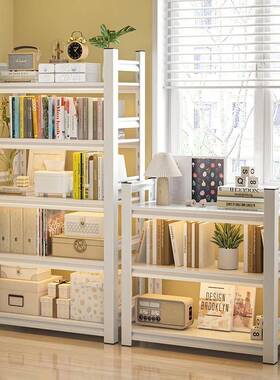 艺书架置柜物架落铁地多层家用简易书客厅收纳铁架子钢学VEQ生制