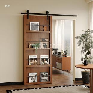 书架门门实木谷门仓门卫生移间厨房吊轨推拉门隐形NQZ门幽灵门杂