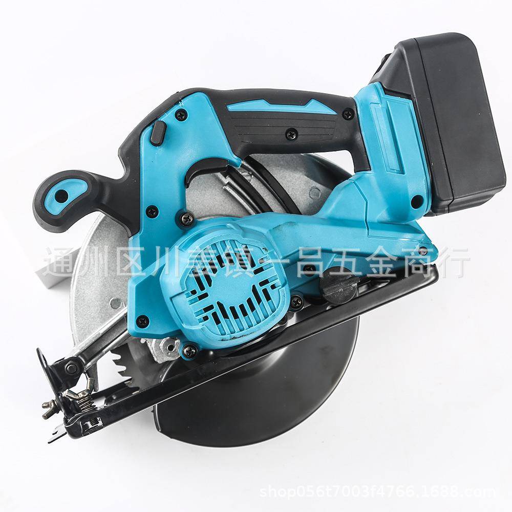 刷锂电电圆锯7寸充电式手提木工石材切HIN割锯机倒圆无盘切割电装