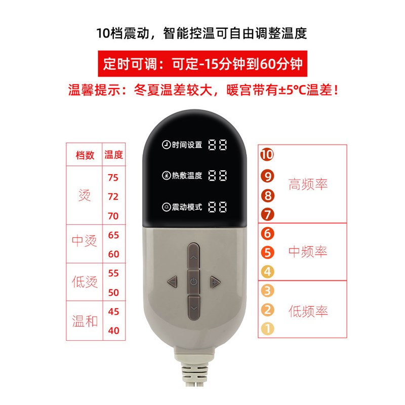 加热腰带护腰收腹暖宫保暖塑身热敷震脂带塑形腰部暖腰电加热理疗