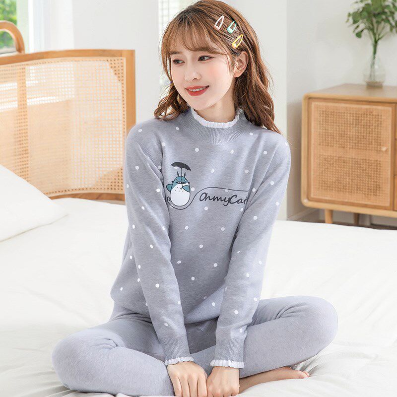 保暖内衣女加厚加绒套装少女学生棉毛衫青少年高初中大童秋衣秋裤