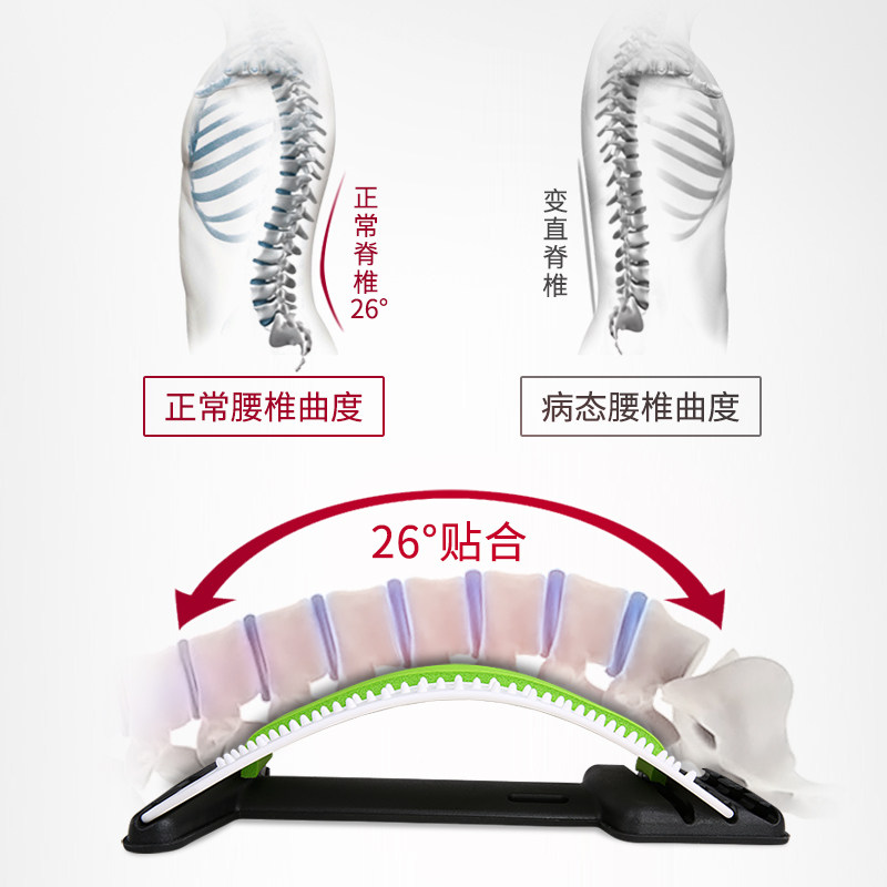 腰间盘腰椎侧弯牵引器腰部脊柱脊椎拉伸家用腰疼矫正器按摩舒缓器