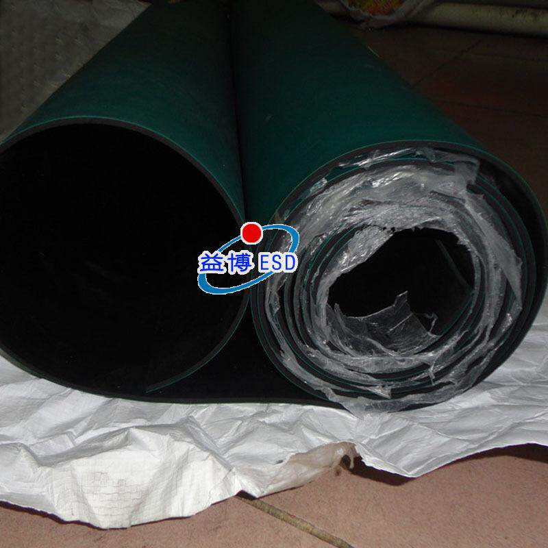 防静电台垫工作台胶皮绿色橡胶垫ESD桌面垫2MM厚车间地板皮桌面皮